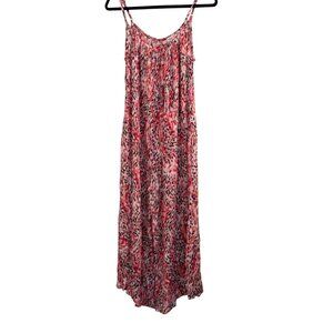 Socialite Womens Printed Jumpsuit Spaghetti Straps Rayon Multicolor Size M